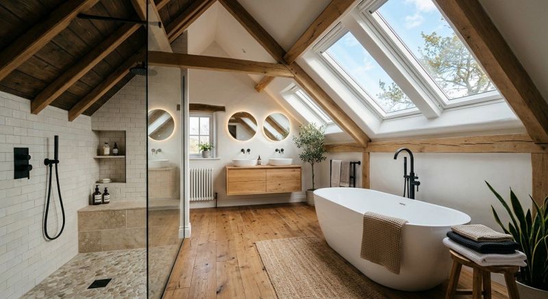 Attic Bathroom Remodeling in Waynesville, OH