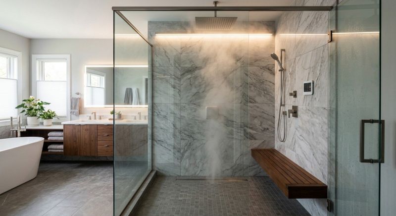 Granite Shower Installation in Waynesville, OH